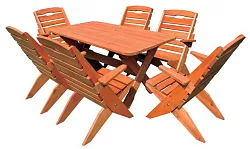 TOM - zahradní set z masivního smrkového dřeva - Týk