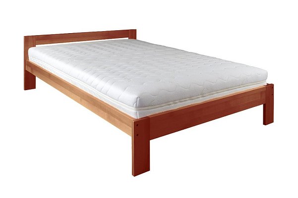 Postel z masivního buku, dvoulůžko 140x200cm - Buk-třešeň