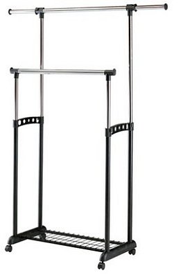 Věšák 90-142x44x97-170cm - Černá