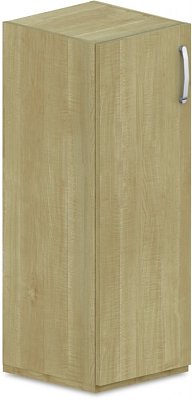 Skříň policová, dvířka 40x42x110cm - Bílá