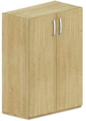 Skříň policová, dvířka 80x42x110cm - Wenge