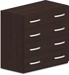 Skříň policová, zásuvky 80x42x75cm - Šedá