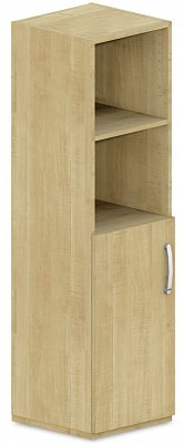 Skříň policová, dvířka/niky 40x42x110cm - Bílá