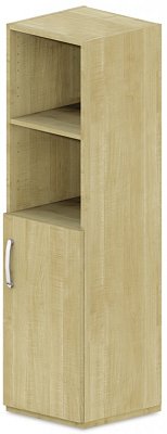 Skříň policová, dvířka/niky 40x42x110cm - Bílá