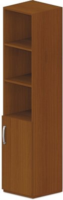 Skříň policová, dvířka/niky 40x42x180cm - Wenge
