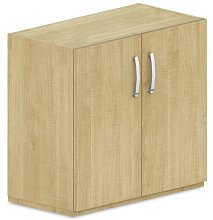 Skříň policová, dvířka 80x42x75cm - Bílá