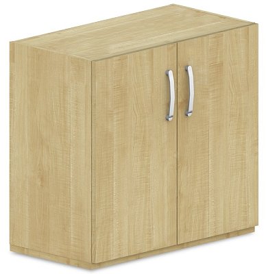 Skříň policová, dvířka 80x42x75cm - Bílá