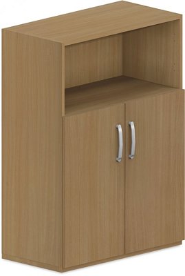 Skříň policová, dvířka/nika 80x42x110cm - Wenge