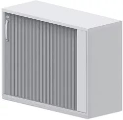 Stolová skříň s roletou 100x42x75cm - Šedá