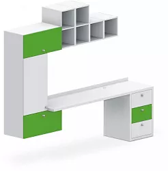 Stolová sestava 260x55x220cm - Chilli red