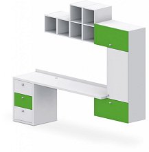 Stolová sestava 260x55x220cm - Brillint white