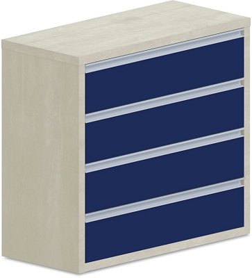 Komoda 100x45x90cm - Brillint white