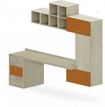 Stolová sestava 260x55x220cm - Brillint white