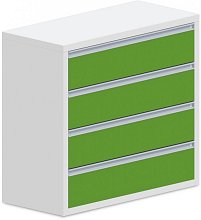 Komoda 100x45x90cm - Chilli red