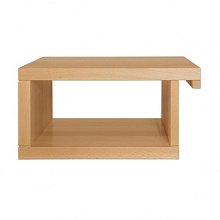 Noční stolek z masivního buku závěsný 40x30x20cm - Buk-bělený