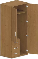 Šatní skříň se zásuvkami 90x62x205cm - Dub Lindberg