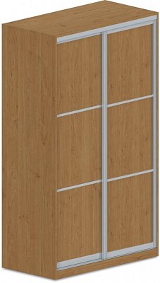 Šatní skříň s posuvnými dveřmi 120x62x205cm - Buk bílý