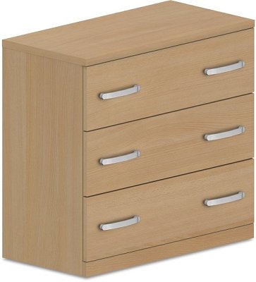 Komoda zásuvková 80x40x75cm - Buk bílý