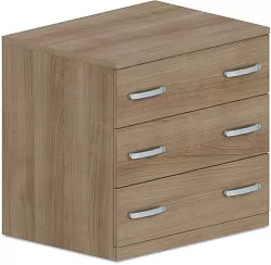 Komoda zásuvková 80x60x75cm - Dub Lindberg