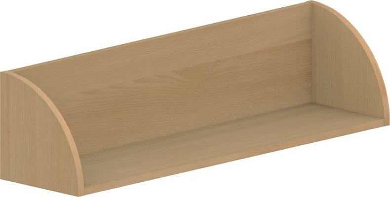 Závěsná police 100x25x25cm - Javor