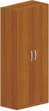 Policová skříň, dvířka 80x42x180cm - Buk bílý