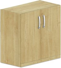 Policová skříň, dvířka 80x42x75cm - Buk bílý