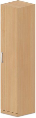 Policová skříň, dvířka 40x42x180cm - Buk bílý