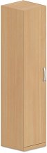 Policová skříň, dvířka 40x42x180cm - Buk bílý