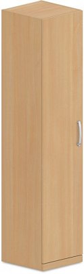 Policová skříň, dvířka 40x42x180cm - Buk bílý
