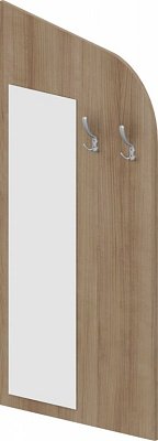 Věšáková stěna se zrcadlem 80x150cm - Buk bílý