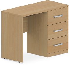 Stůl s deskovou podnoží 100x45cm - Buk bílý