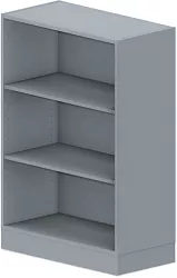 Skříň policová 80x40x117,5cm - Šedá