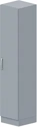 Skříň policová, dvířka 40x42x187,5cm - Šedá
