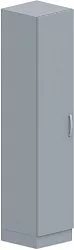 Skříň policová, dvířka 40x42x187,5cm - Šedá