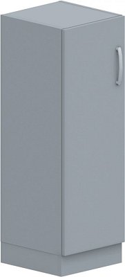 Skříň policová, dvířka 40x42x117,5cm - Bílá