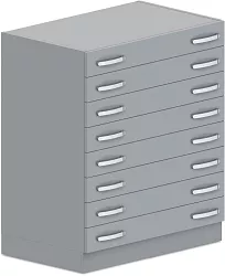 Zásuvková skříň na léky 90x57x107cm - Šedá