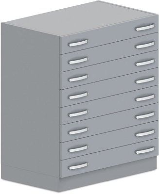 Zásuvková skříň na léky 90x57x107cm - Bílá