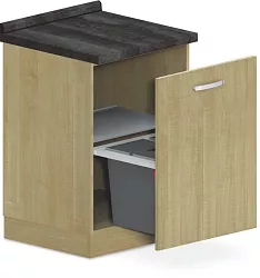 Spodní skříňka na odpad 60x60x90cm - Šedá