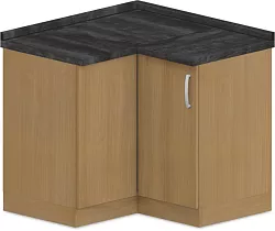 Spodní skříňka rohová 100x100x90cm - Šedá