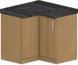 Spodní skříňka rohová 100x100x90cm - Bílá