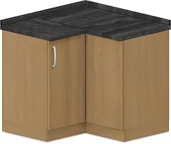 Spodní skříňka rohová 100x100x90cm - Šedá