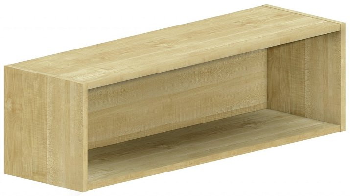 Horní skříňka otevřená 100x30x30cm - Bílá