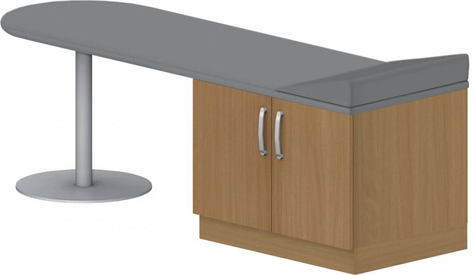 Vyšetřovací lehátko 195x60x60cm - Bílá