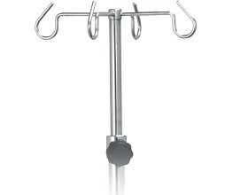 Infuzní stojan s kovovými háčky teleskopický