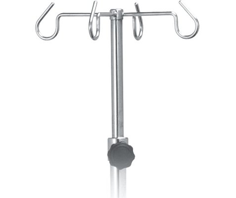 Infuzní stojan s kovovými háčky teleskopický