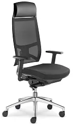 Kancelářšká židle Storm 550-N2-SYS-F50-N6 - koženka černá