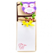 Poznámkový blok s tužkou - Sova