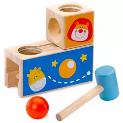 Dřevěná zatloukací hračka 4357 pro nejmenší - POSLEDNÍ KUSY