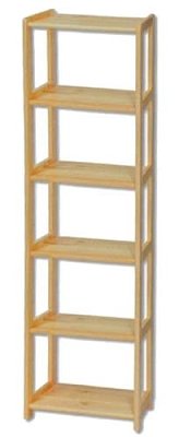 Regál z masivní borovice RG121 š. 60xv.200xhl.30cm - Olše