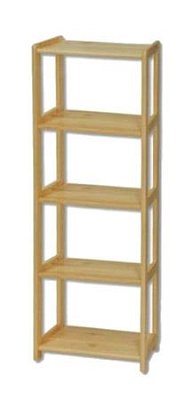 Regál z masivní borovice RG123 š.60xv.150xhl.30cm - Borovice
